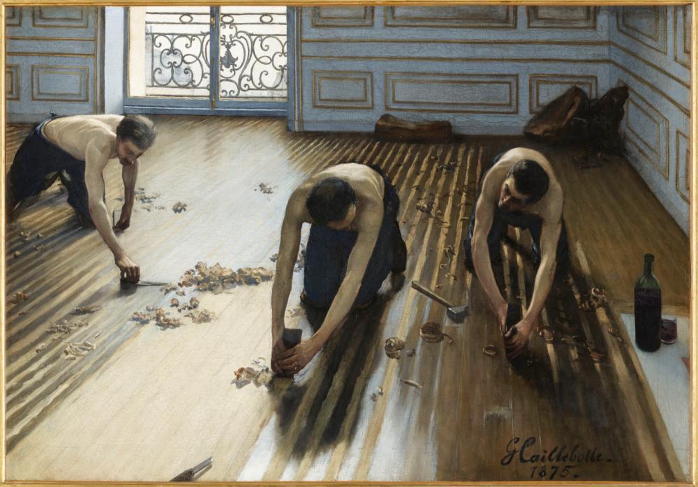 Raboteurs de parquets, Caillebotte